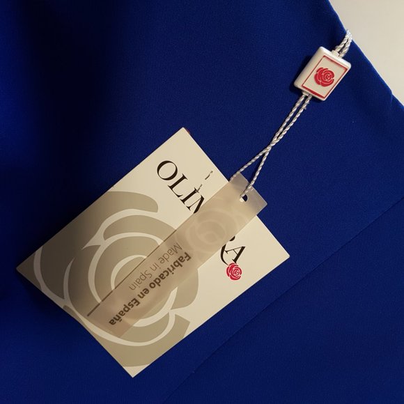 OLIMARA Blue Classic, Occasion Dress, Made in Spain, sz 6/8 - Picture 12 of 12